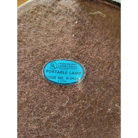 Underwriter Laboratories Portable Bronze Desk Swing Arm Lamp Beaded Shade - Picture 7 of 8